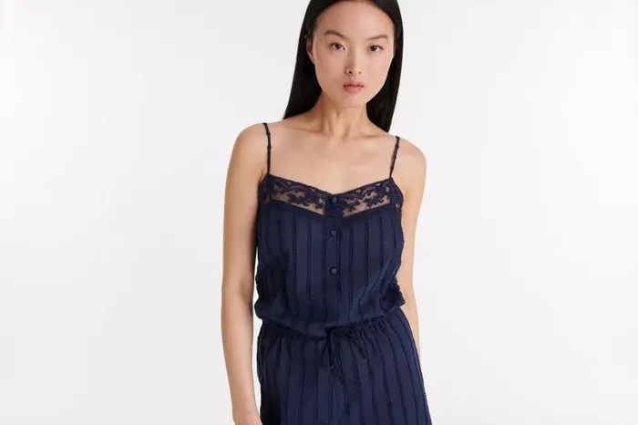 Homewear Womens Eres Pastel Playsuit Ciel De Nuit