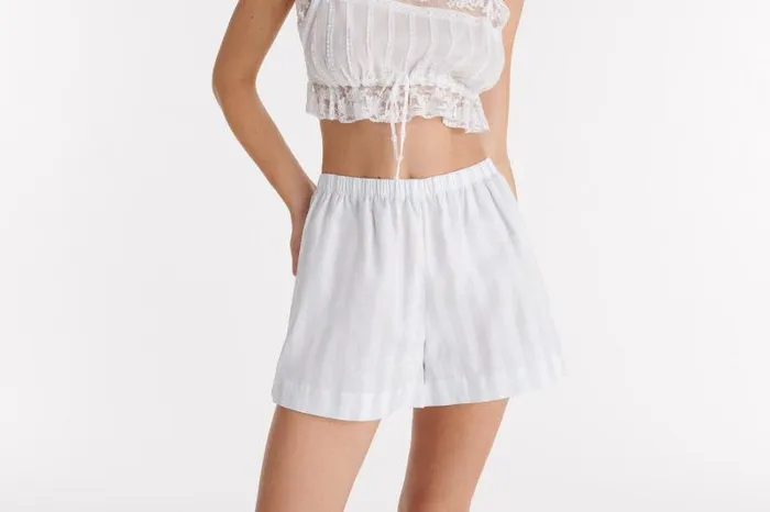 Homewear Womens Eres Pause Shorts Bleublanc