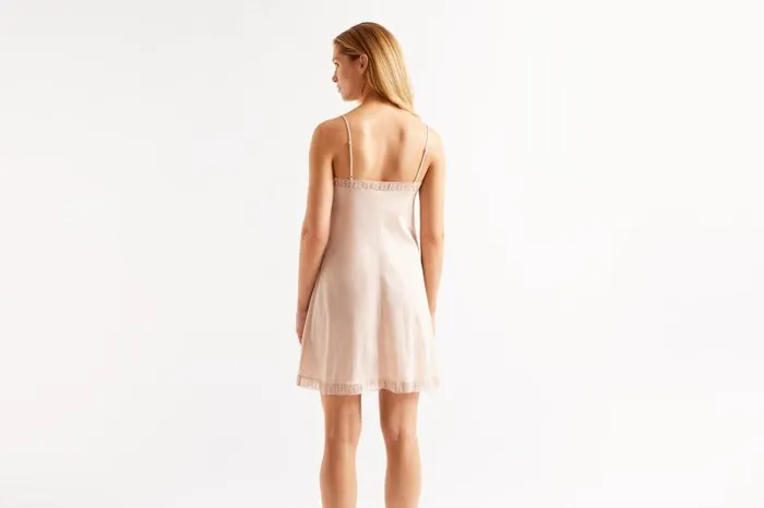 Homewear Womens Eres Poupe Short Nightshirt Calcaire