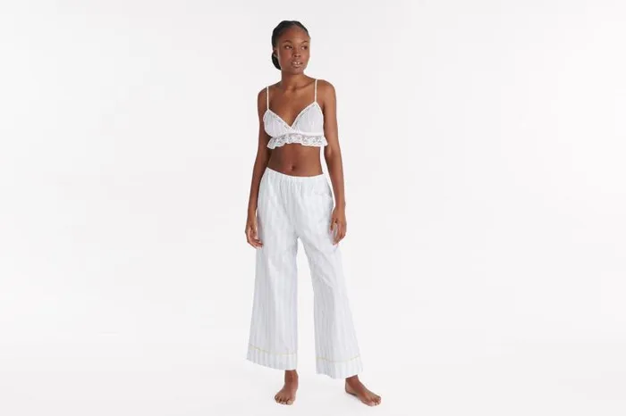 Homewear Womens Eres Repos Trousers Bleublanc