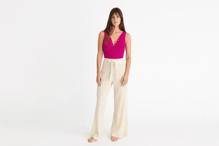 Homewear Womens Eres Rieur Large Trousers Ivoire 24e