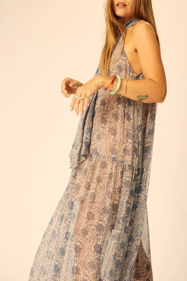 Indiana Maxi Snowflake Sea Women Natalie Martin Dresses
