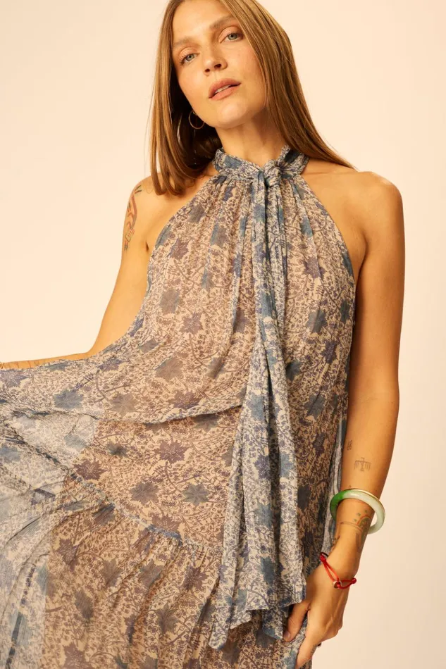 Indiana Maxi Snowflake Sea Women Natalie Martin Dresses