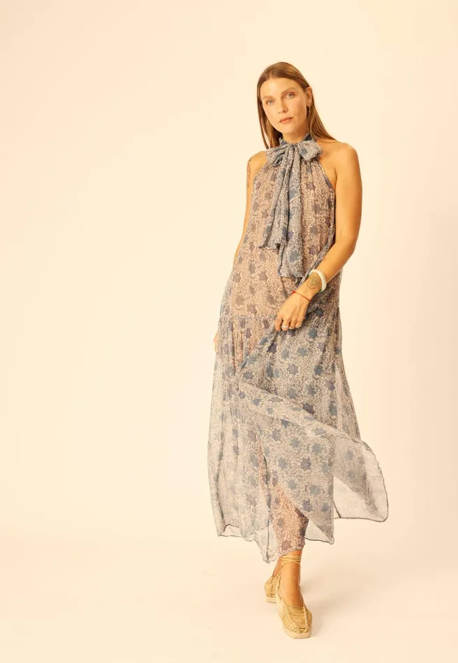 Indiana Maxi Snowflake Sea Women Natalie Martin Dresses