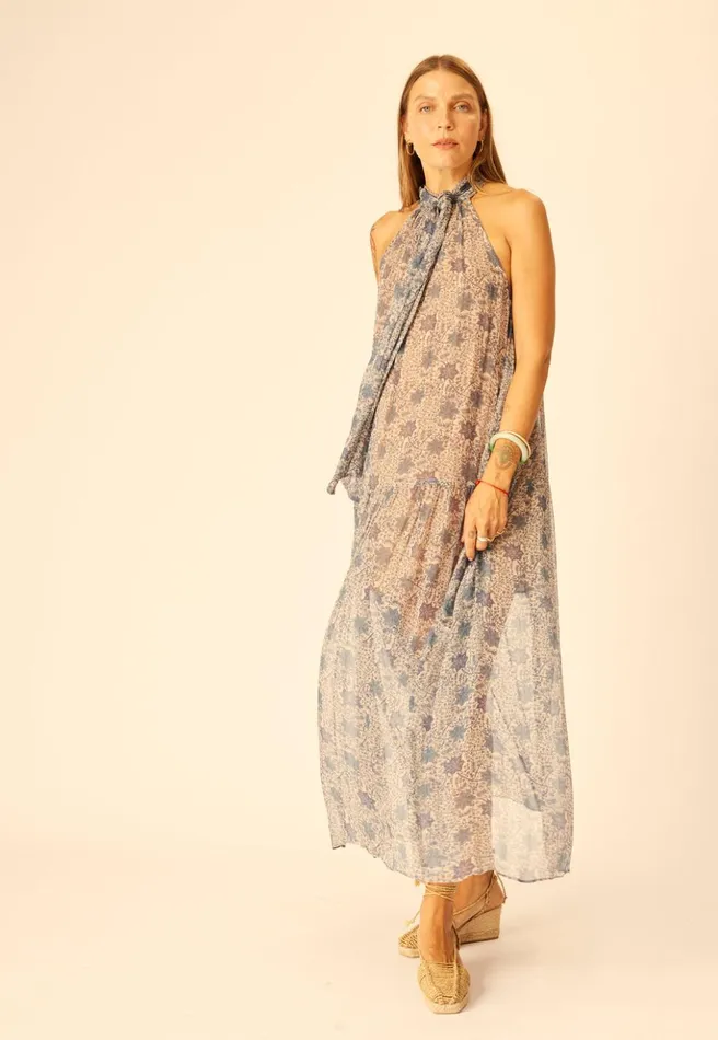 Indiana Maxi Snowflake Sea Women Natalie Martin Dresses