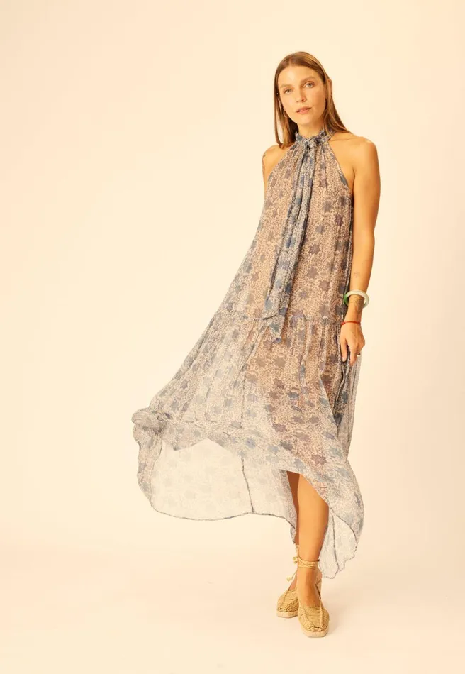 Indiana Maxi Snowflake Sea Women Natalie Martin Dresses