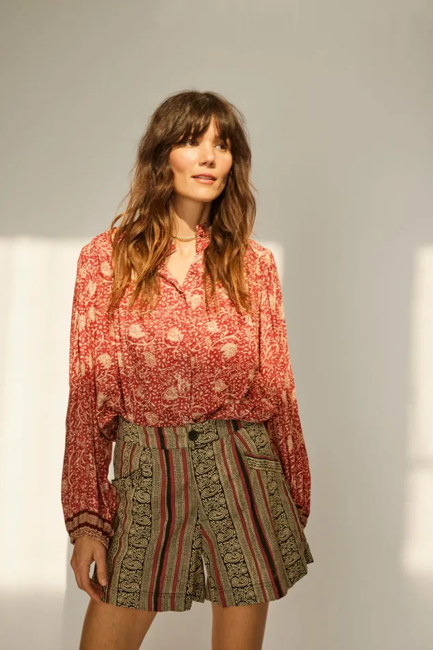 Iris Top Water Lily Terracotta Women Natalie Martin Tops