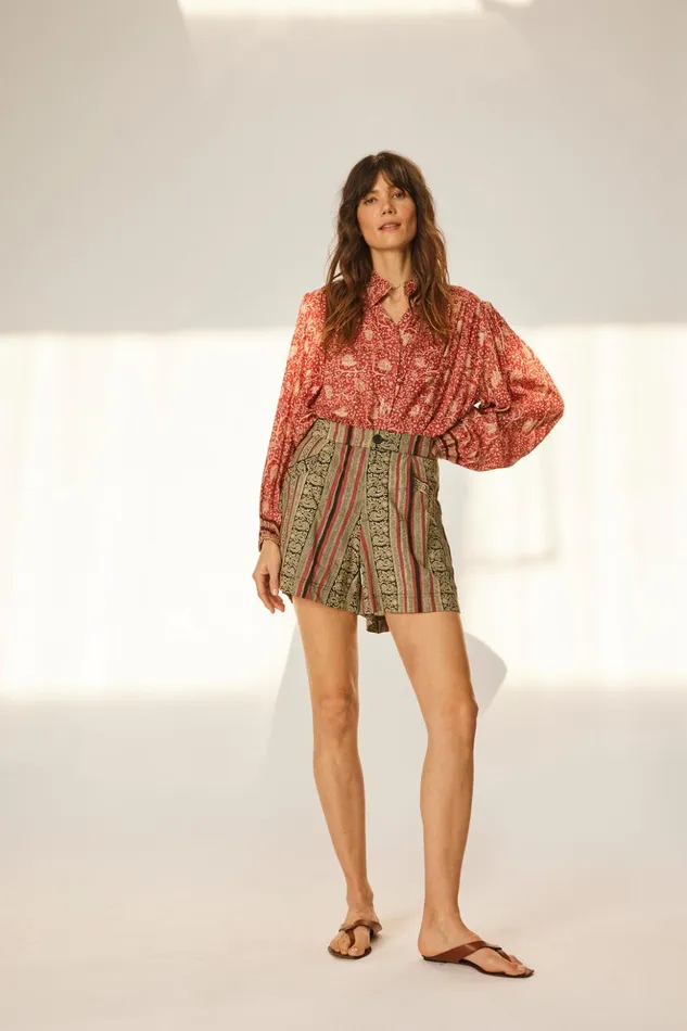Iris Top Water Lily Terracotta Women Natalie Martin Tops
