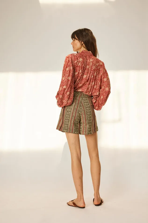 Iris Top Water Lily Terracotta Women Natalie Martin Tops