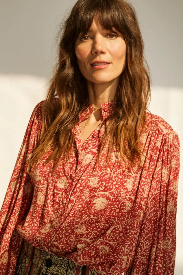 Iris Top Water Lily Terracotta Women Natalie Martin Tops