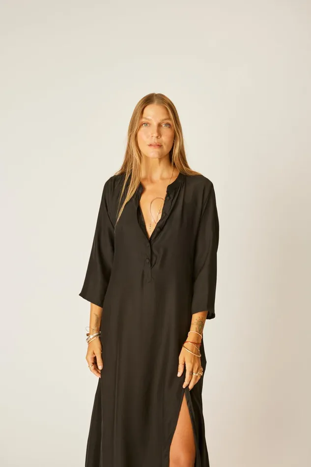 Isobel Dress Black Silk Women Natalie Martin Dresses