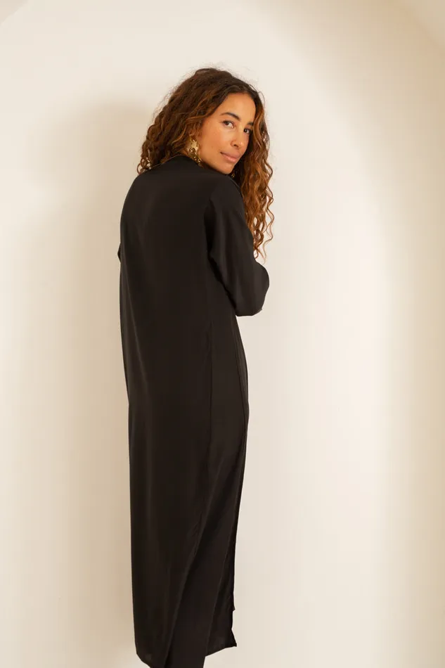 Isobel Dress Black Silk Women Natalie Martin Dresses