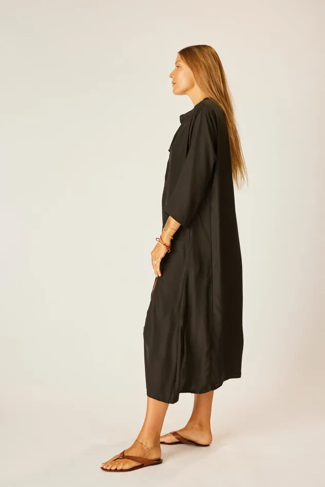 Isobel Dress Black Silk Women Natalie Martin Dresses