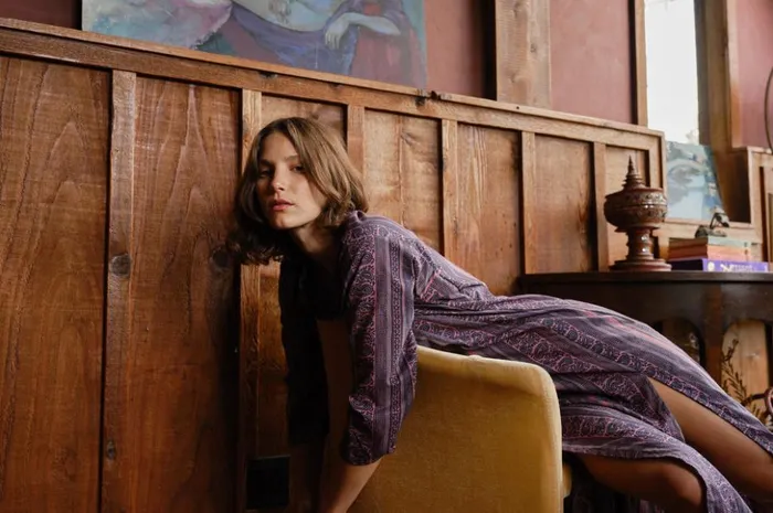 Isobel Dress Paisley Stripe Heather Women Natalie Martin Coverups
