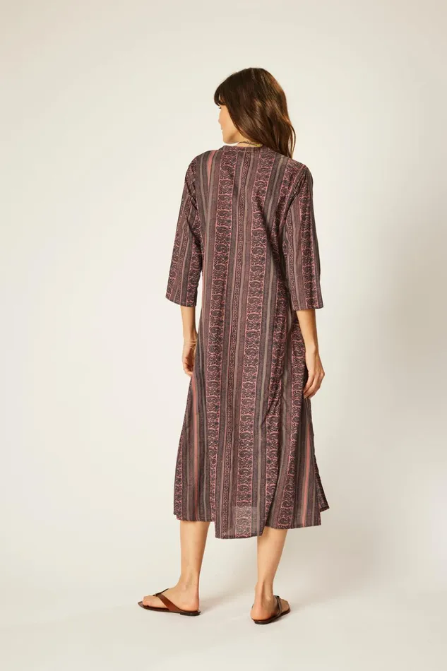 Isobel Dress Paisley Stripe Heather Women Natalie Martin Coverups