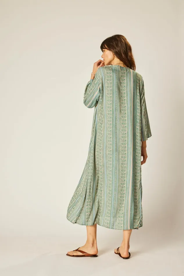 Isobel Dress Paisley Stripe Pool Women Natalie Martin Coverups