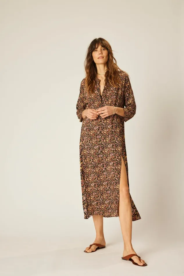 Isobel Dress Petite Fleur Noire Women Natalie Martin Coverups