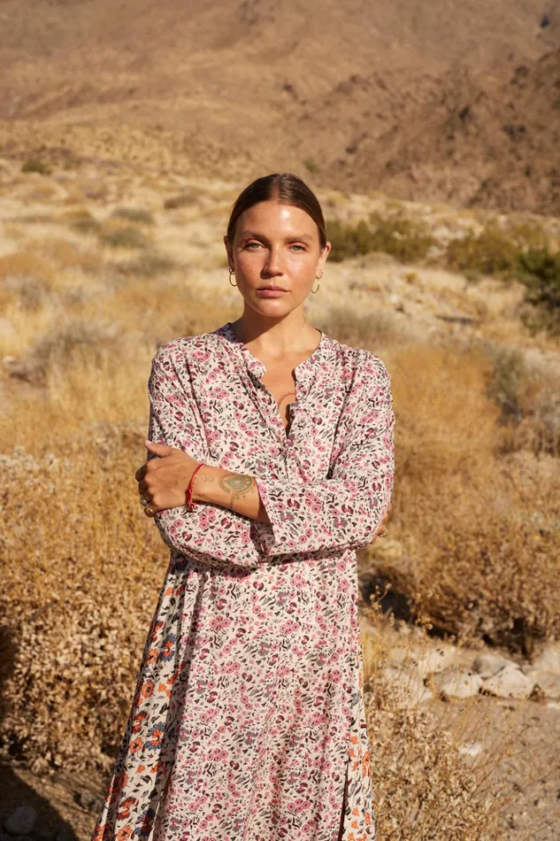 Isobel Dress Petite Fleur Rose Women Natalie Martin Coverups