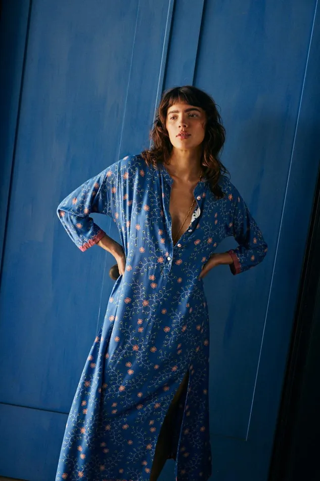 Isobel Dress Pinwheel Denim Women Natalie Martin Dresses