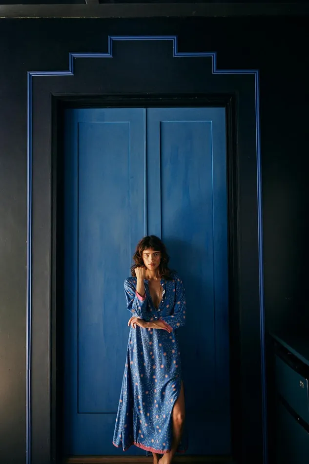Isobel Dress Pinwheel Denim Women Natalie Martin Dresses