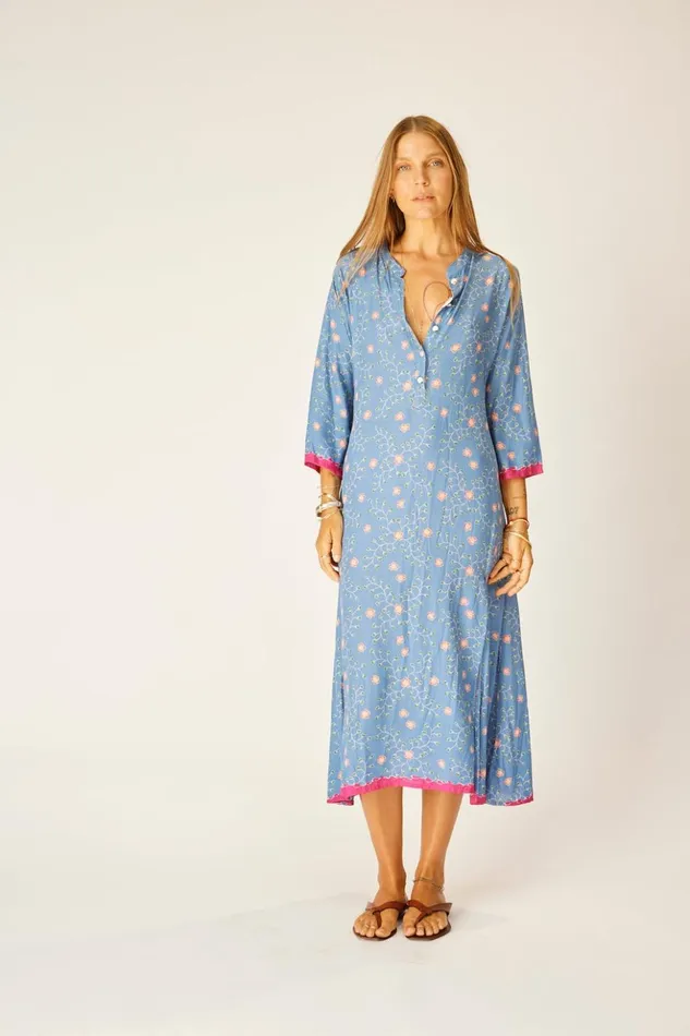 Isobel Dress Pinwheel Denim Women Natalie Martin Dresses
