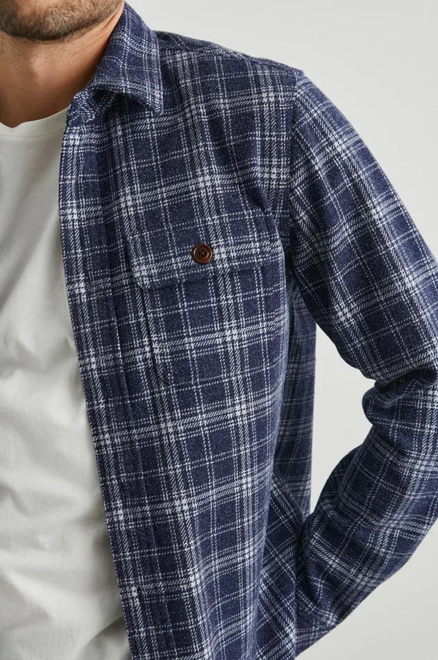 Jackets and Coats Men Rails Alder Shirt Jacket Valley Frost