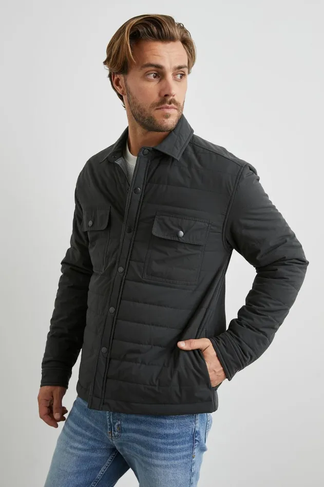 Jackets and Coats Men Rails Andover Jacket Black