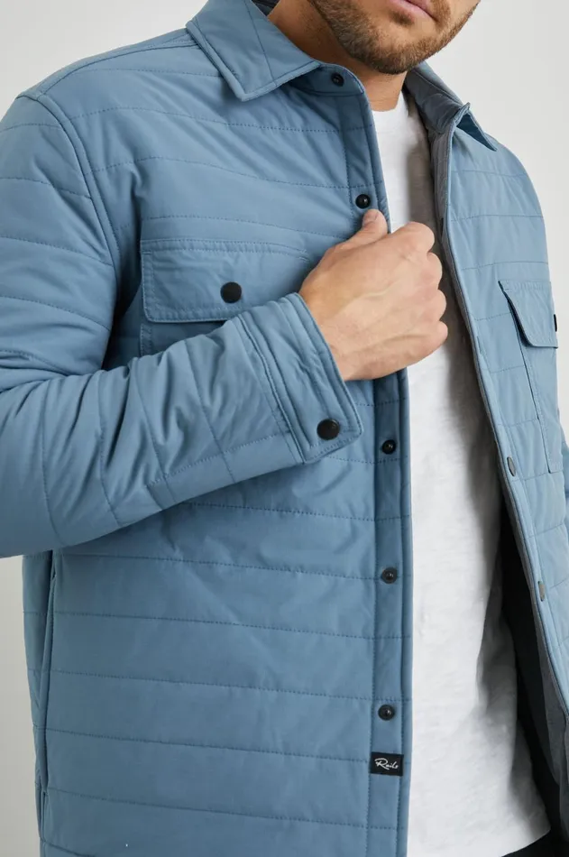 Jackets and Coats Men Rails Andover Jacket Blue Mirage