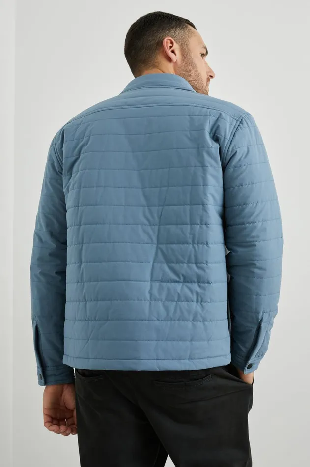 Jackets and Coats Men Rails Andover Jacket Blue Mirage