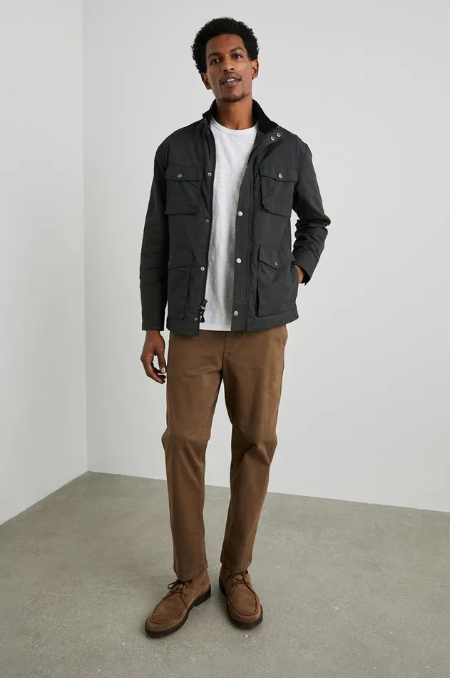 Jackets and Coats Men Rails Cardiff Jacket Black
