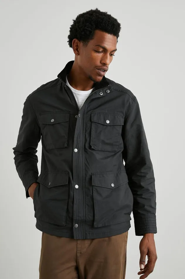Jackets and Coats Men Rails Cardiff Jacket Black