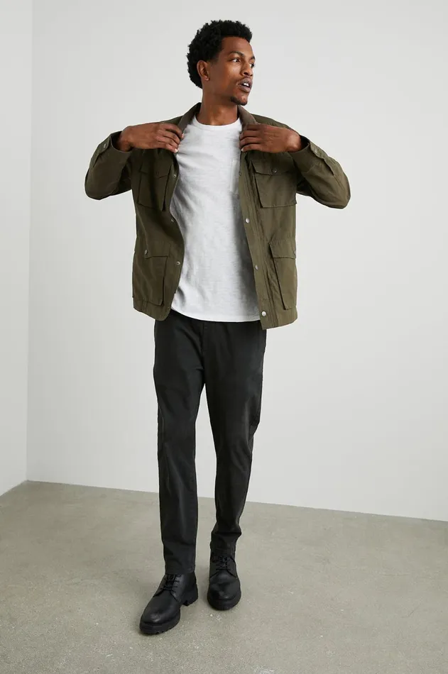 Jackets and Coats Men Rails Cardiff Jacket Dark Olive