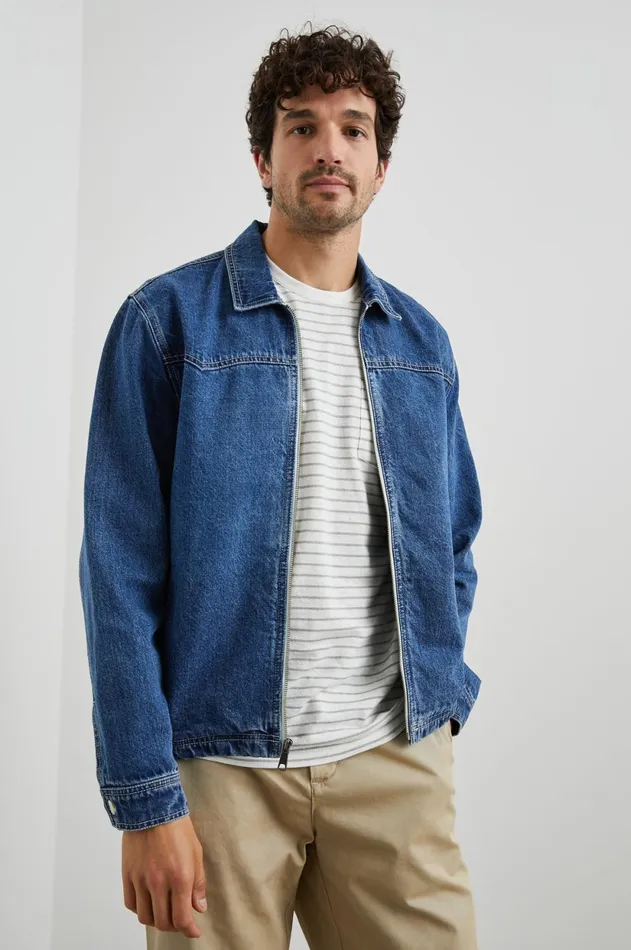 Jackets and Coats Men Rails Cooke Jacket Rinse Wash