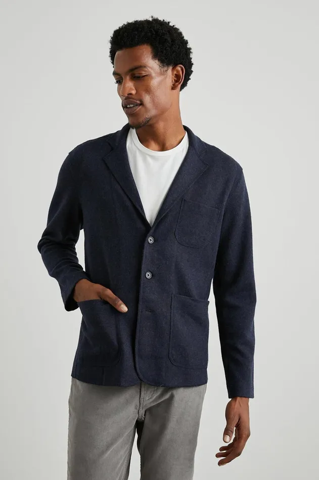 Jackets and Coats Men Rails Dwight Blazer Navy