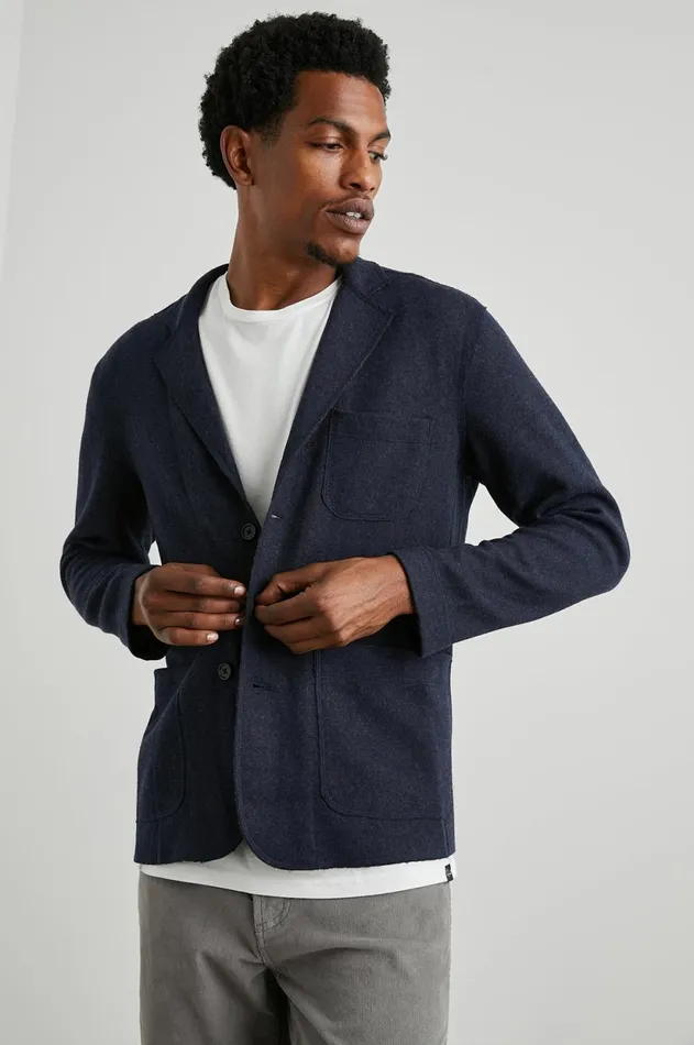 Jackets and Coats Men Rails Dwight Blazer Navy