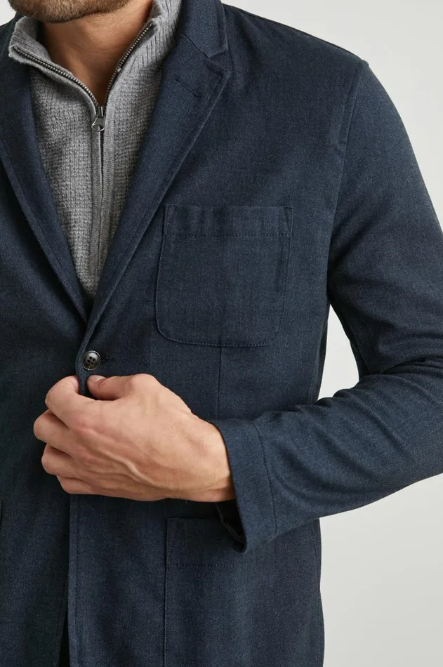 Jackets and Coats Men Rails Idris Blazer Dark Navy
