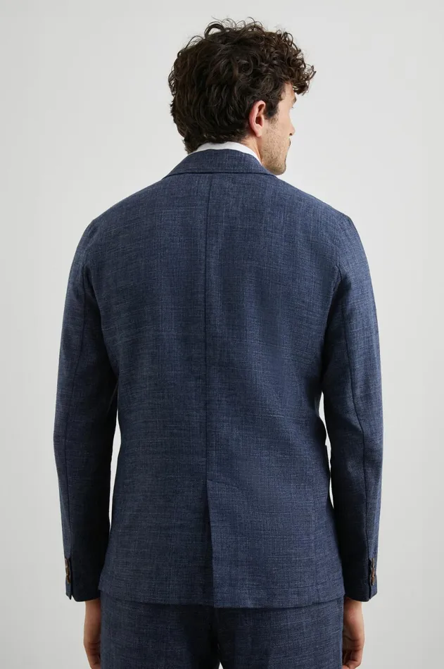 Jackets and Coats Men Rails Idris Blazer Navy Melange