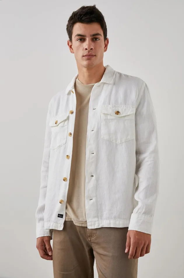 Jackets and Coats Men Rails Kerouac Shirt Jacket Parchment