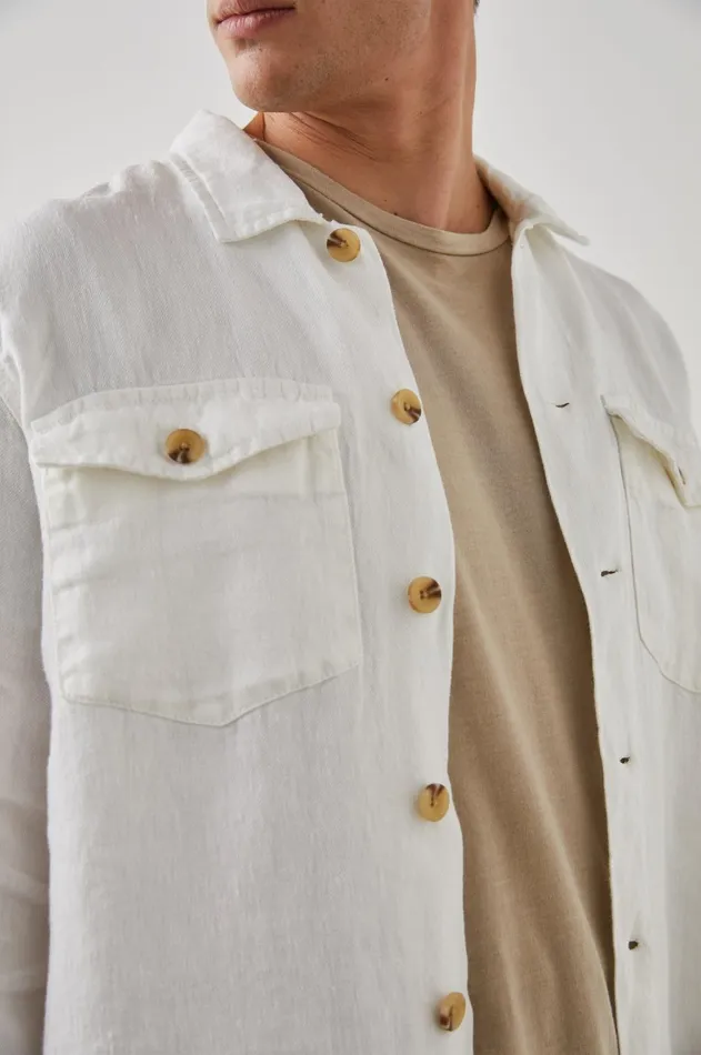 Jackets and Coats Men Rails Kerouac Shirt Jacket Parchment