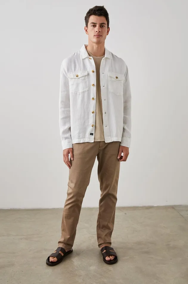 Jackets and Coats Men Rails Kerouac Shirt Jacket Parchment