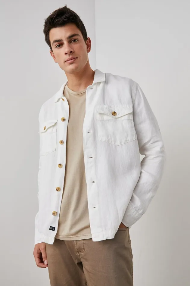 Jackets and Coats Men Rails Kerouac Shirt Jacket Parchment