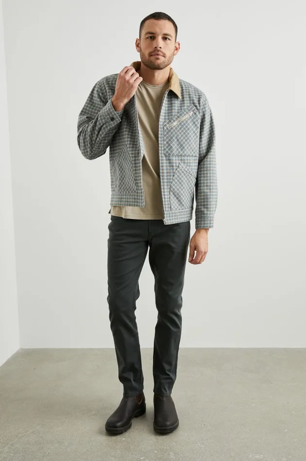 Jackets and Coats Men Rails Ketter Jacket Rust Shimmer Wheat