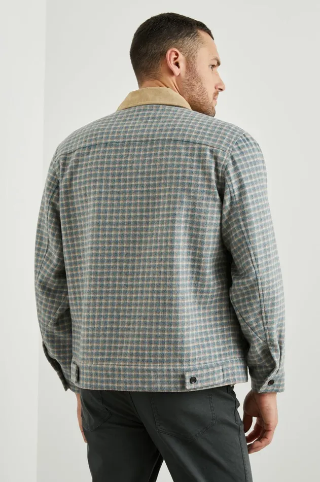 Jackets and Coats Men Rails Ketter Jacket Rust Shimmer Wheat