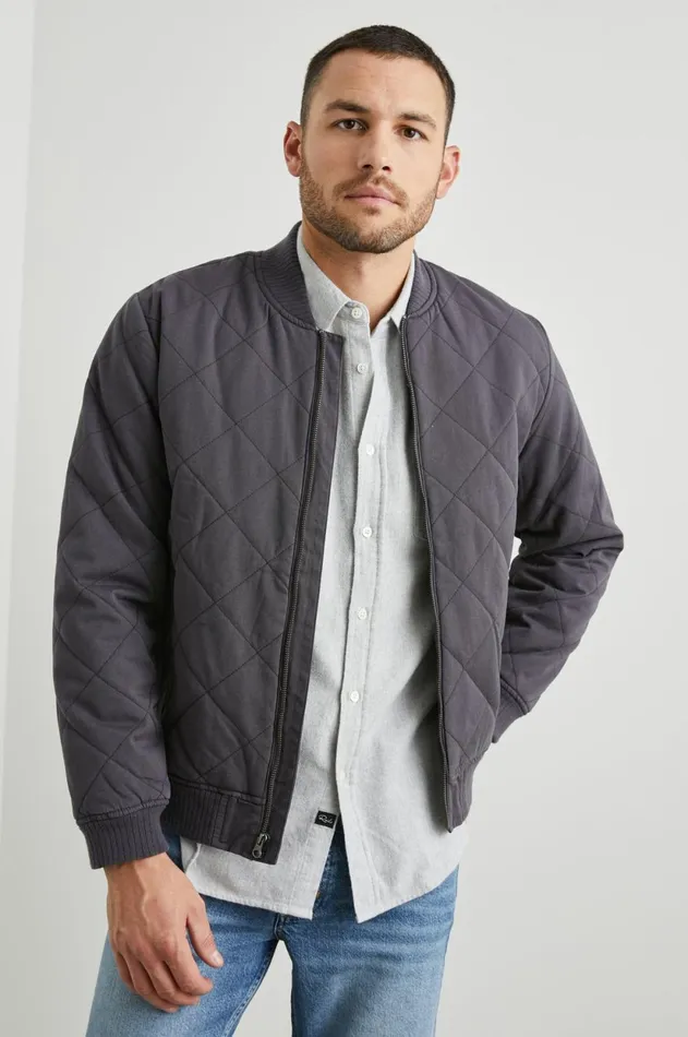 Jackets and Coats Men Rails Peninsula Jacket Washed Black