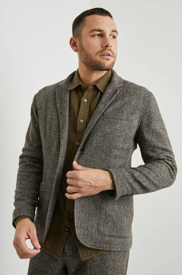 Jackets and Coats Men Rails Reynard Blazer Highland Tweed