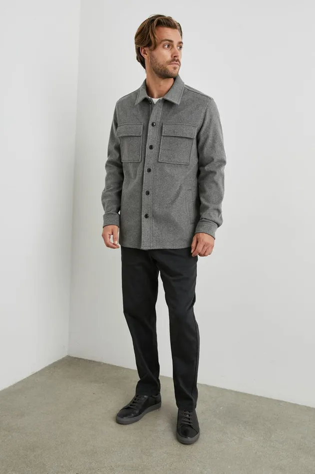 Jackets and Coats Men Rails Warner Shirt Jacket Grimoire