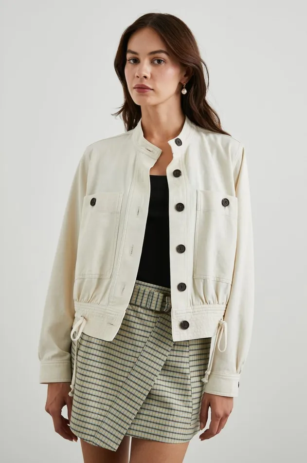 Jackets and Coats Women Rails Alma Jacket Ecru