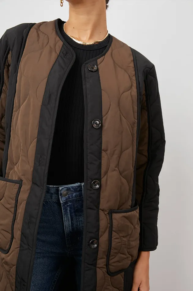 Jackets and Coats Women Rails Andres Jacket Black Brown Mix