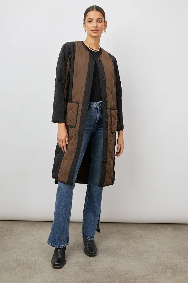 Jackets and Coats Women Rails Andres Jacket Black Brown Mix