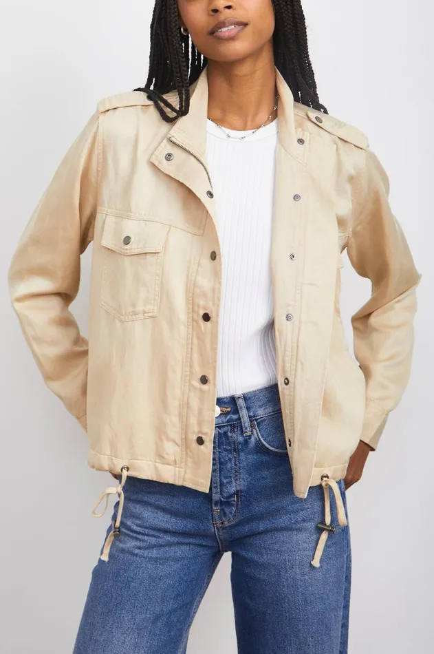 Jackets and Coats Women Rails Collins Jacket Khaki Twill